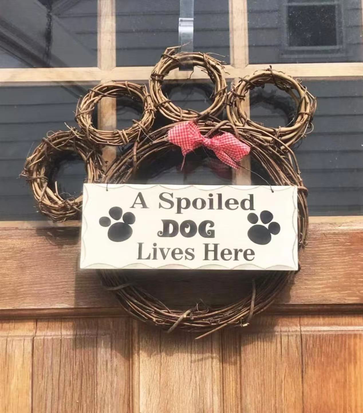 Spoiled Dogs Live Here Metal Wall Art | Pet Decor | Made In The USA | K Spoiled Dogs Live Here Metal Wall Art | Pet Decor | Made In The USA | K